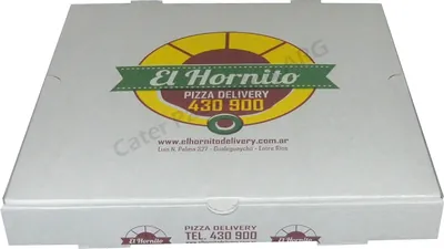 Caja para pizza: P01 Premium - El Hornillo