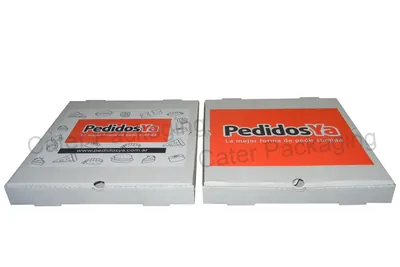 Caja para pizza: P1 Pedidos Ya