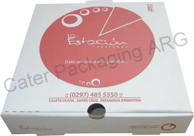 Caja para pizza: P5 Premium - La Estación