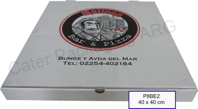 Caja para pizza: P8 Premium - Mattone