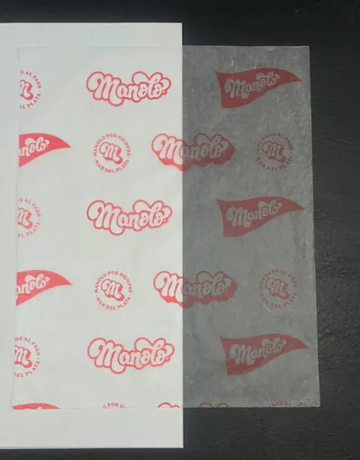 Papel parafinado impreso: Papel Parafinado Manolo Nuevo