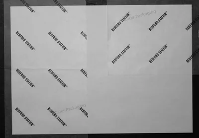 Papel parafinado impreso: Parafinado impreso Bedford Station