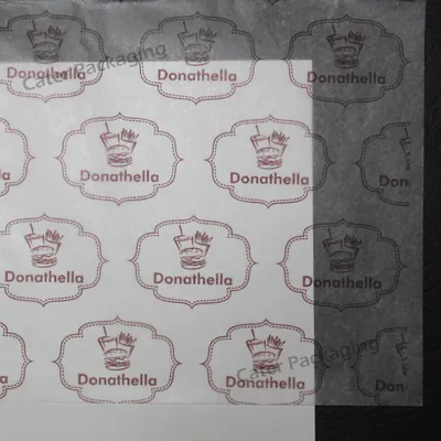 Papel parafinado impreso: Parafinado impreso Donathella