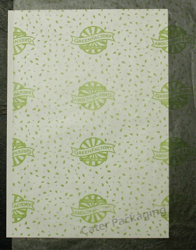 Papel parafinado impreso: Parafinado Impreso Green Factory 3