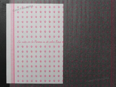 Papel parafinado impreso: Parafinado Impreso Panera Rosa Fucsia