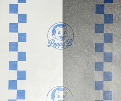 Papel parafinado impreso: Parafinado Poppy-B Azul