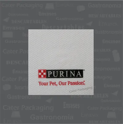 Servilleta de papel 18 × 18 cm: Purina 18 x 18