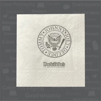Servilleta de papel 24 × 24 cm: Rock&Feller 24x24 ( Ramones)