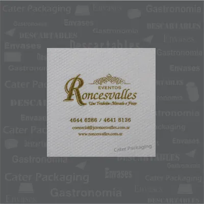 Servilleta de papel 18 × 18 cm: Roncesvalles 18 x 18