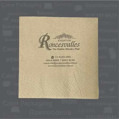 Servilleta de papel 24 × 24 cm: Roncesvalles 24 x 24