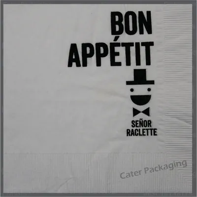 Servilleta de papel 33 × 33 cm: Señor Raclette 33 x 33