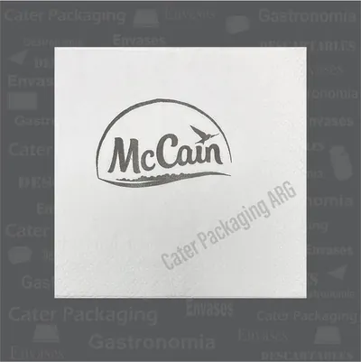 Servilleta de papel 24 × 24 cm: Servilletas 24x24 Tissue McCain