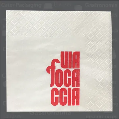 Servilleta de papel 33 × 33 cm: Via Focaccia 33x33